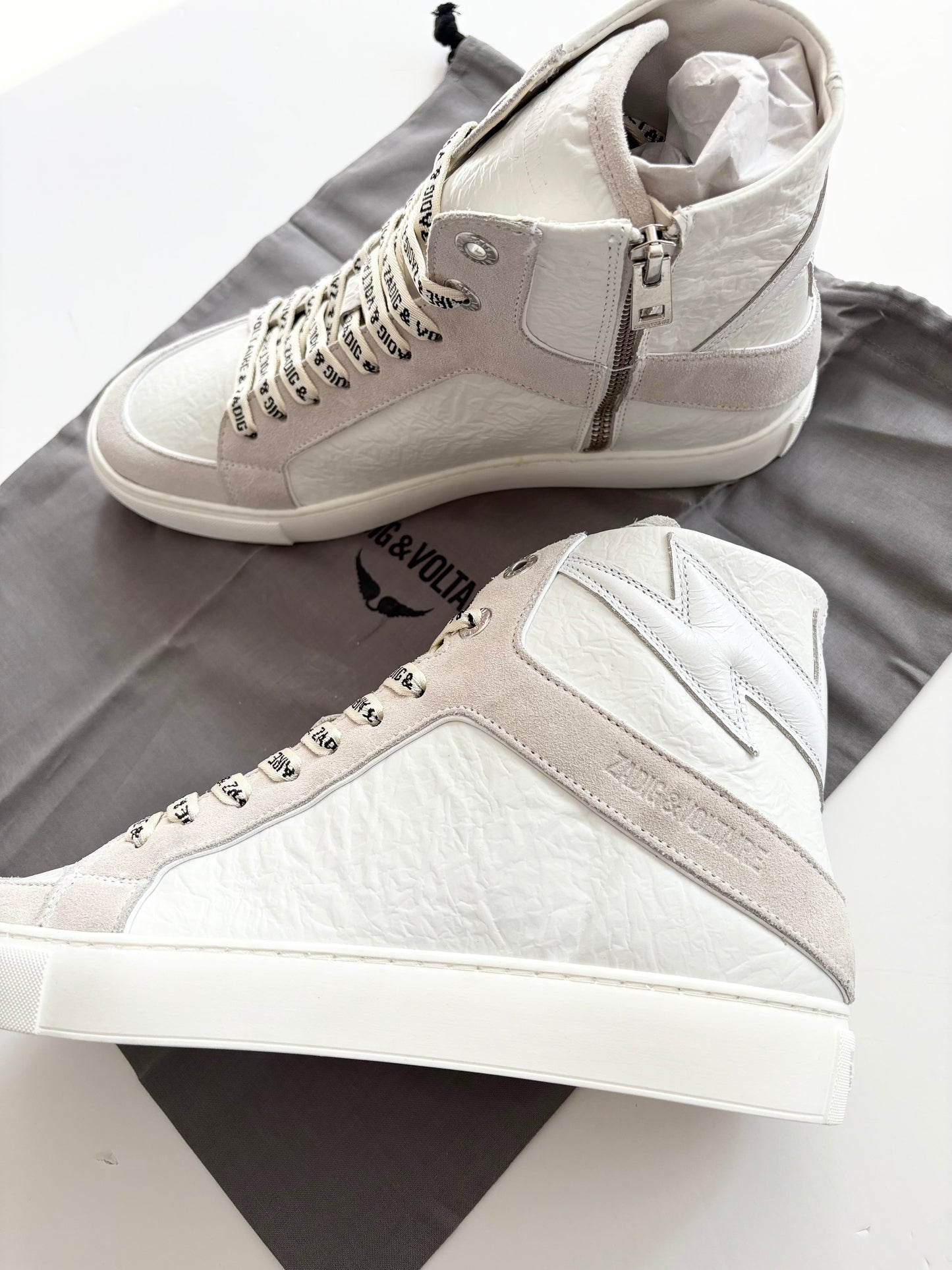 Zadig & Voltaire High flash crinkled sneakers EUR41