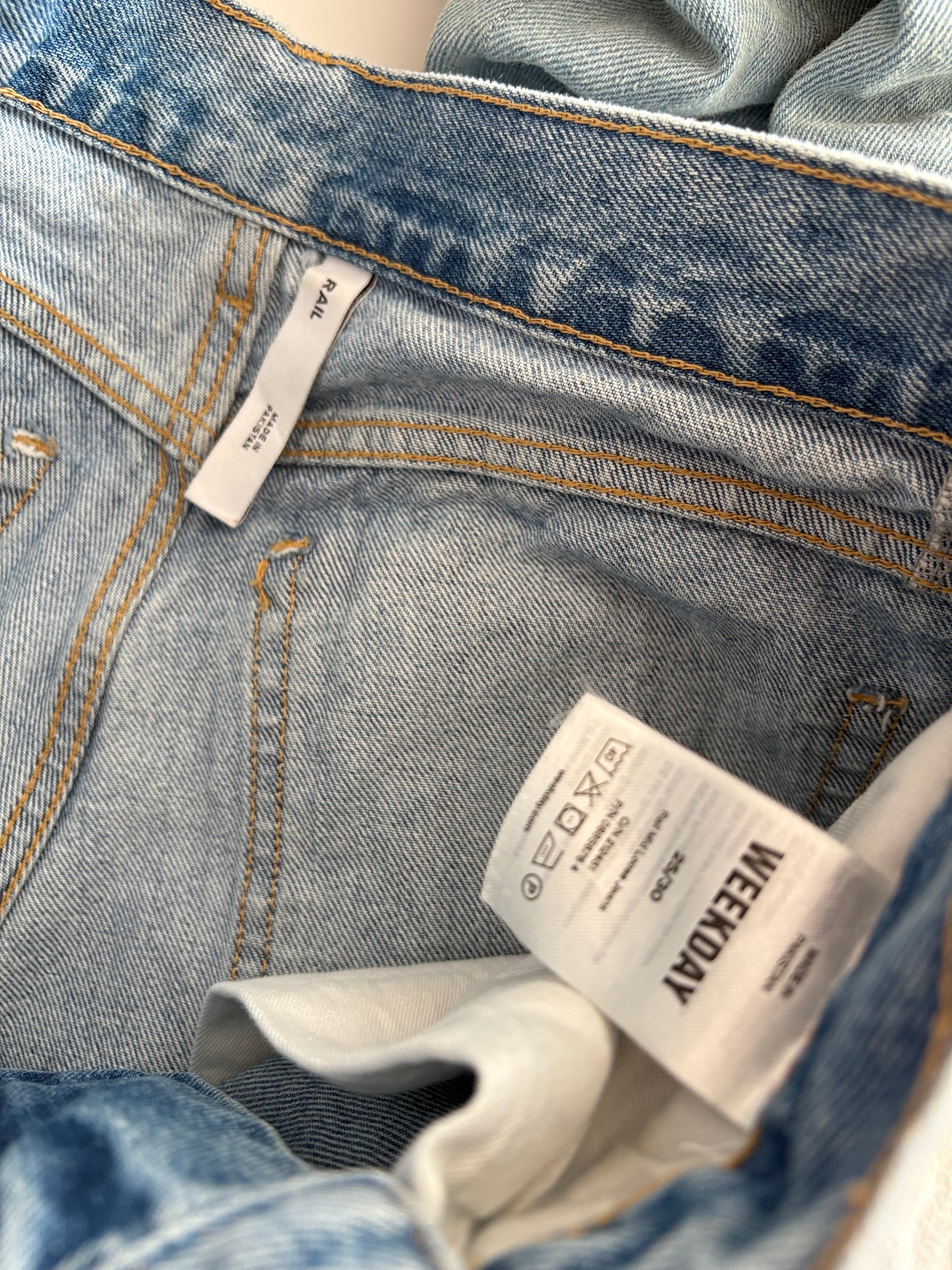 Weekday denim bermuda shorts W25/26