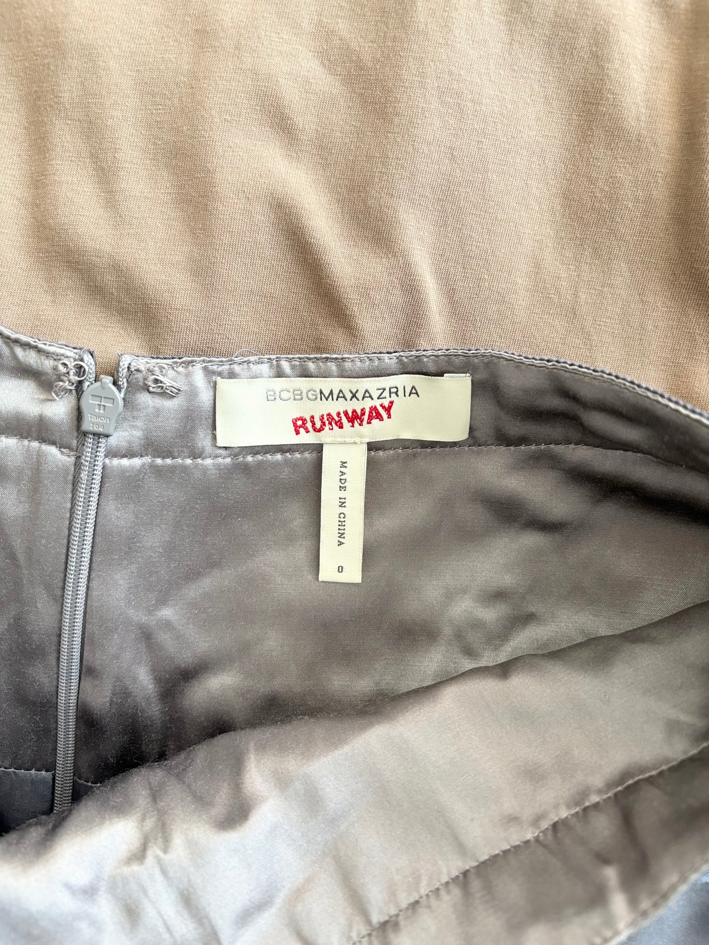 Y2K BCBG Runway silk pleated skirt XS/S