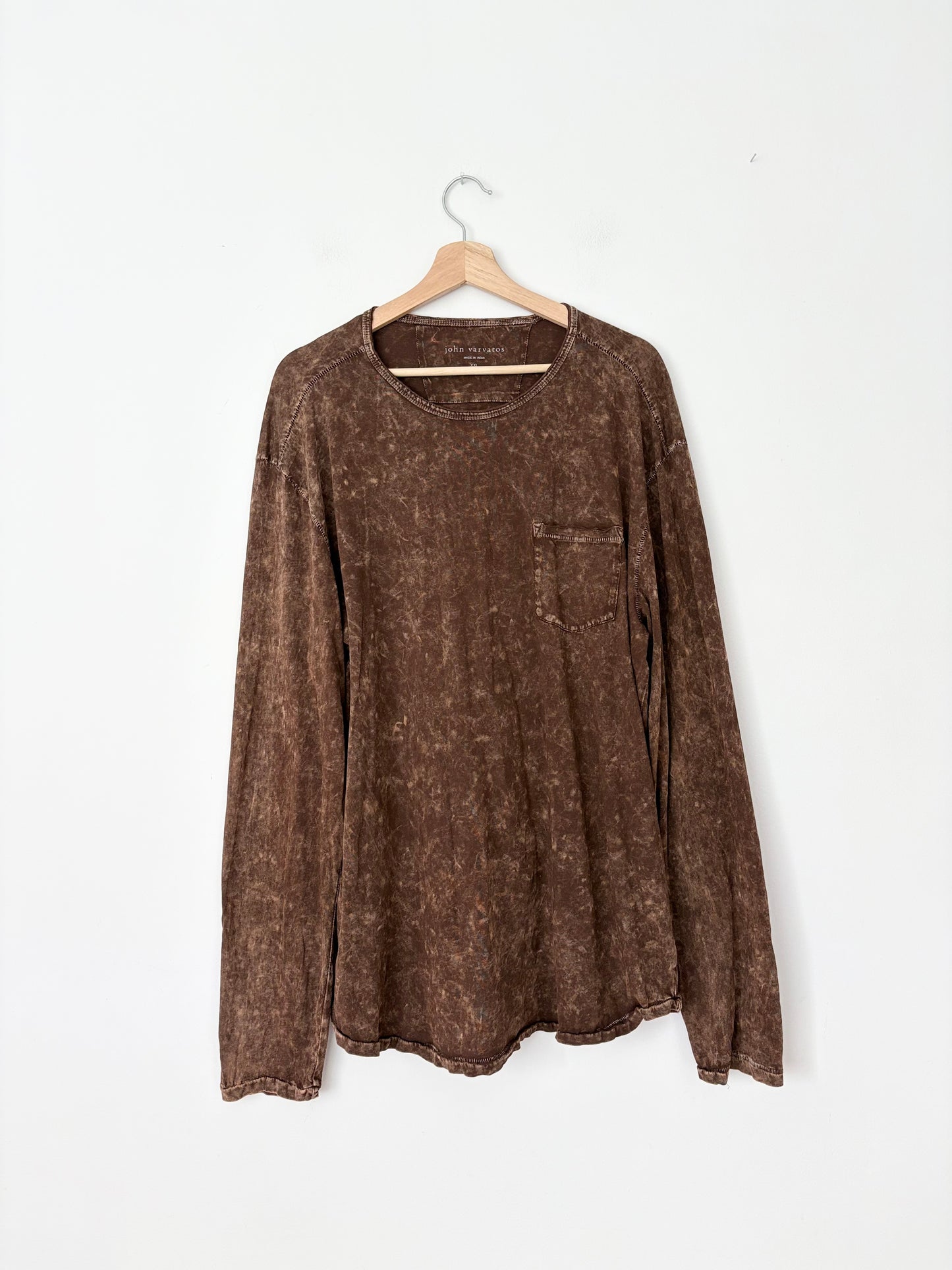 John Varvatos tie dye long sleeve tee XXL