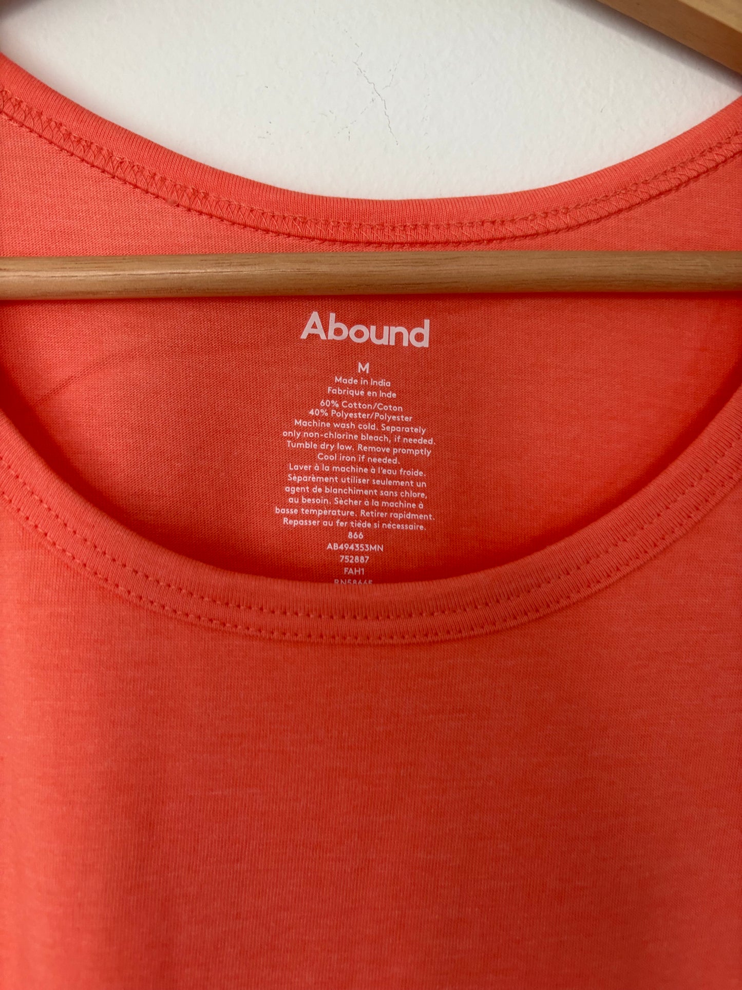 Abound coral tank top M/L