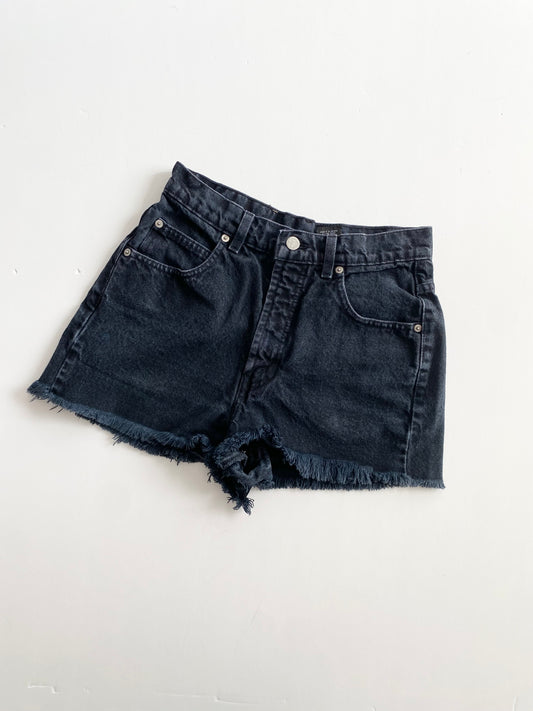 Short en jean noir délavé vintage Lois W26