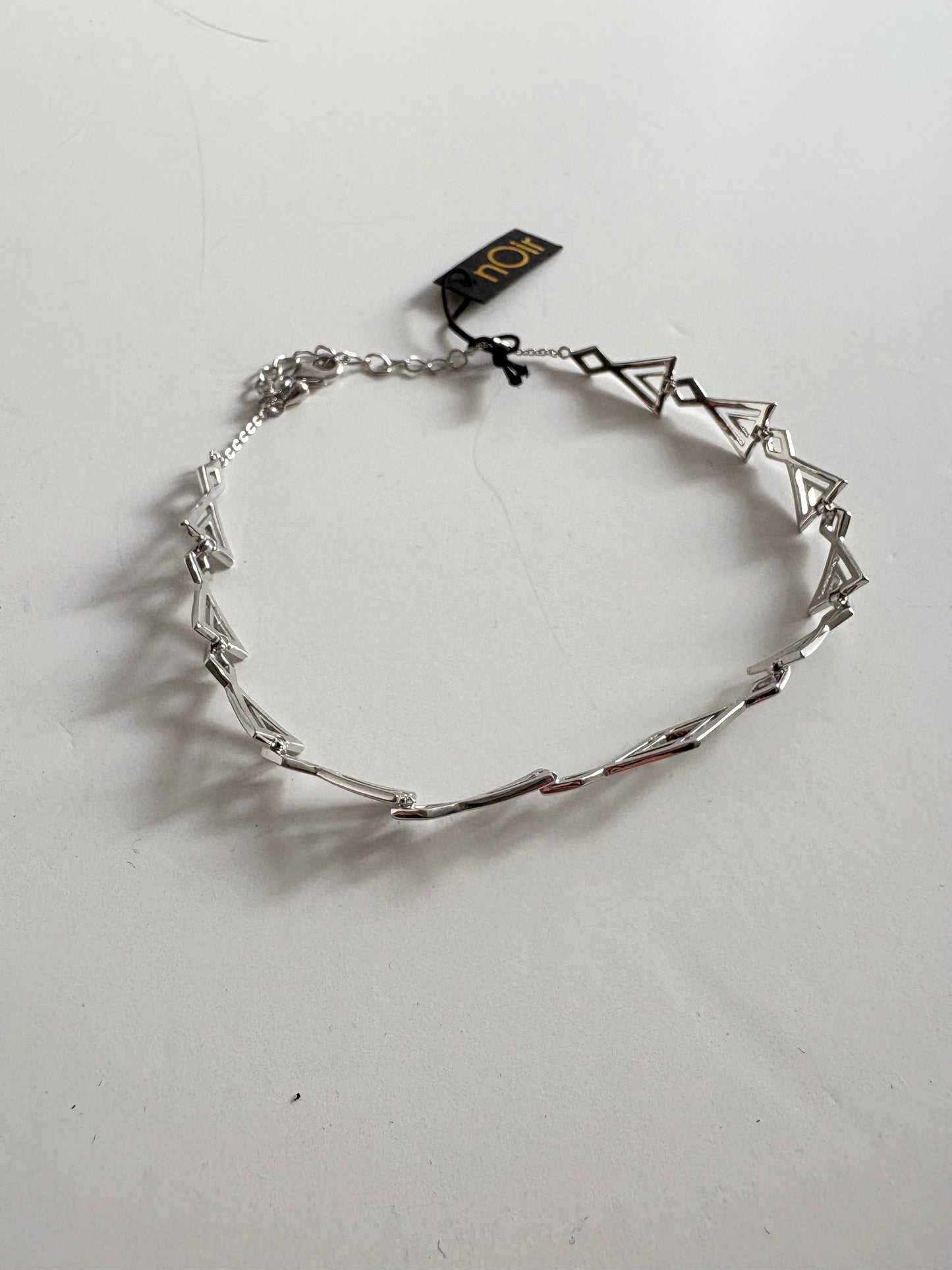 Noir NYC Inca silver choker necklace