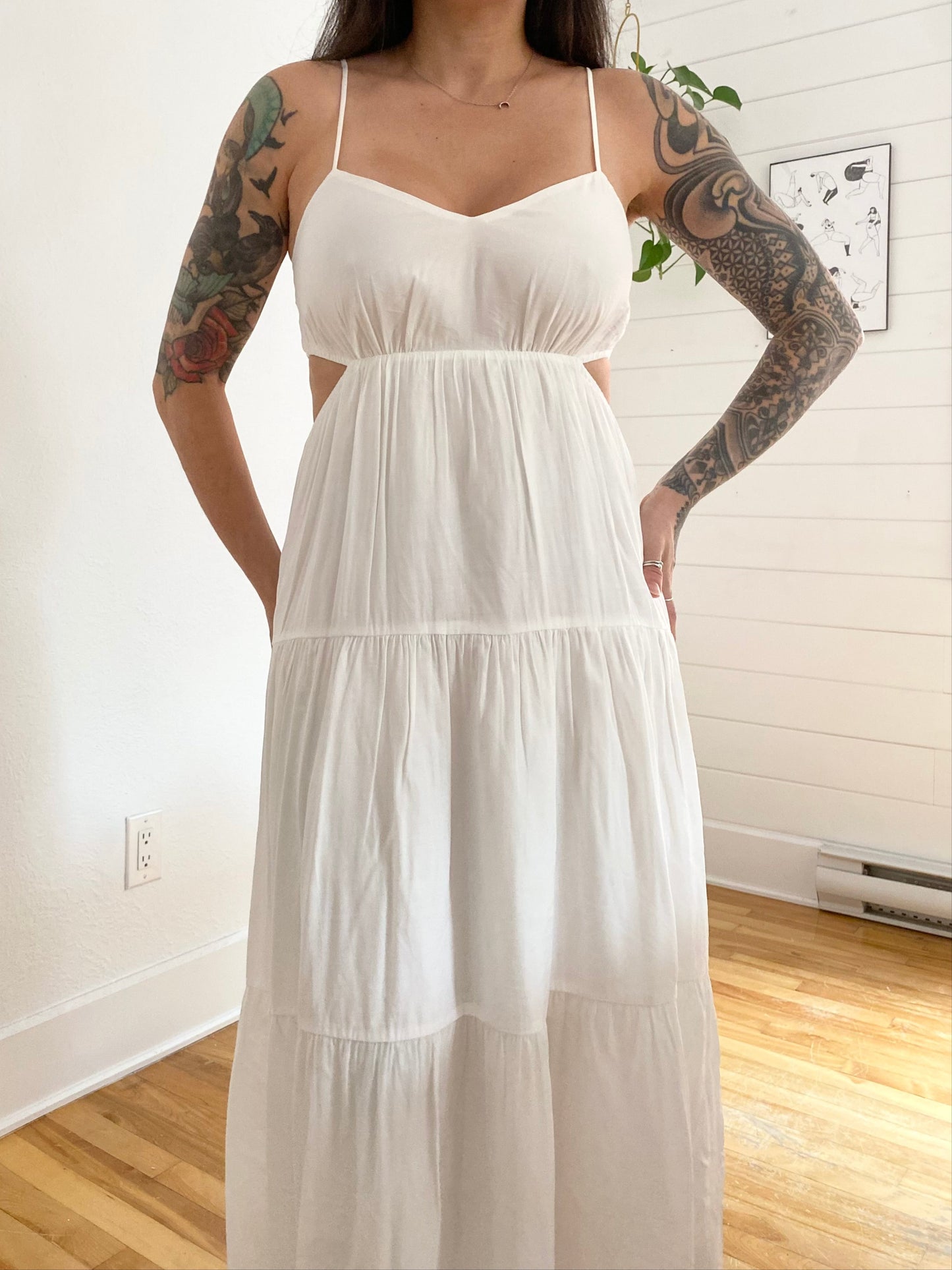 And now this cut out maxi dress Small