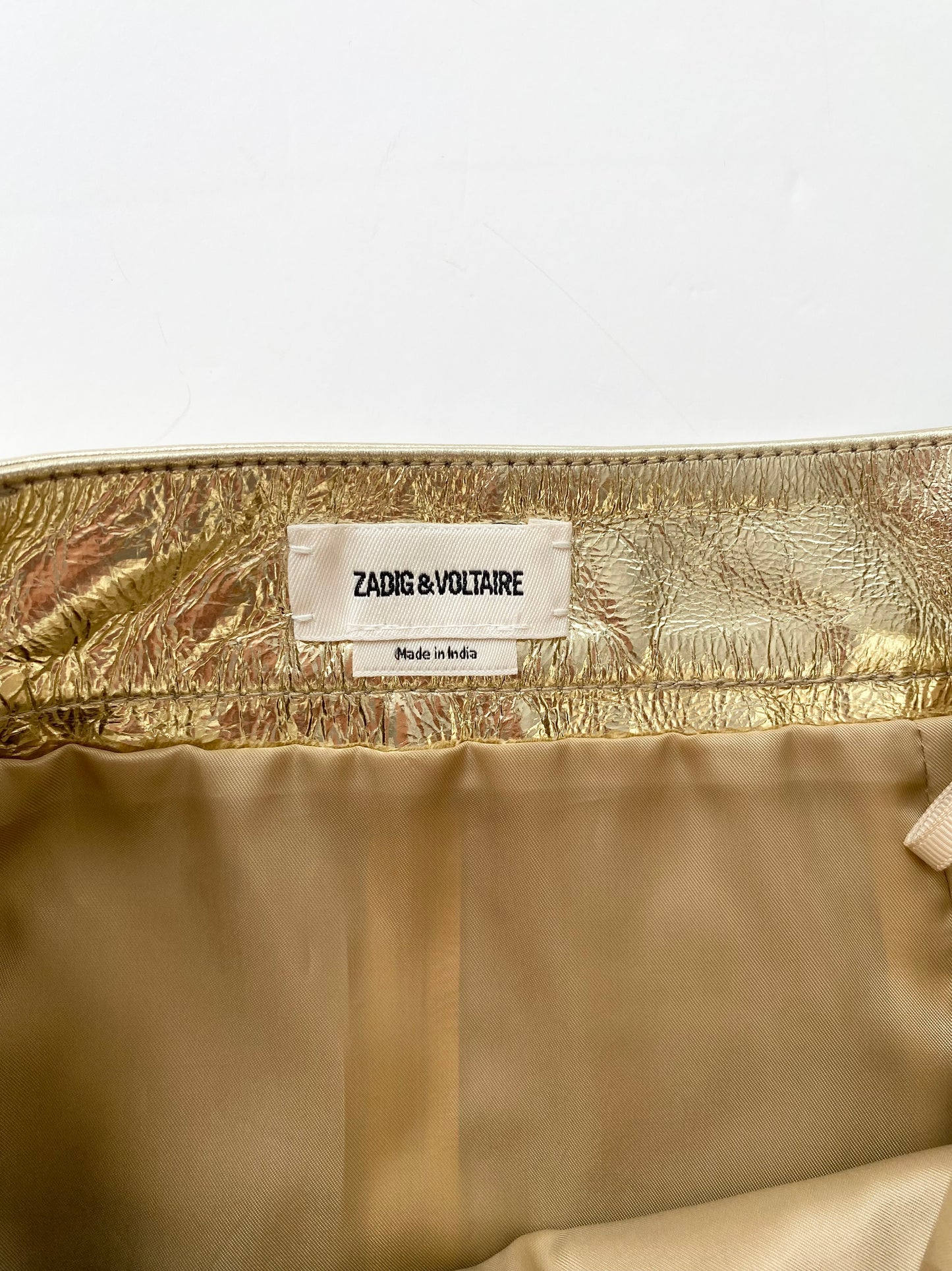 Mini-jupe en cuir véritable Zadig &Voltaire W26
