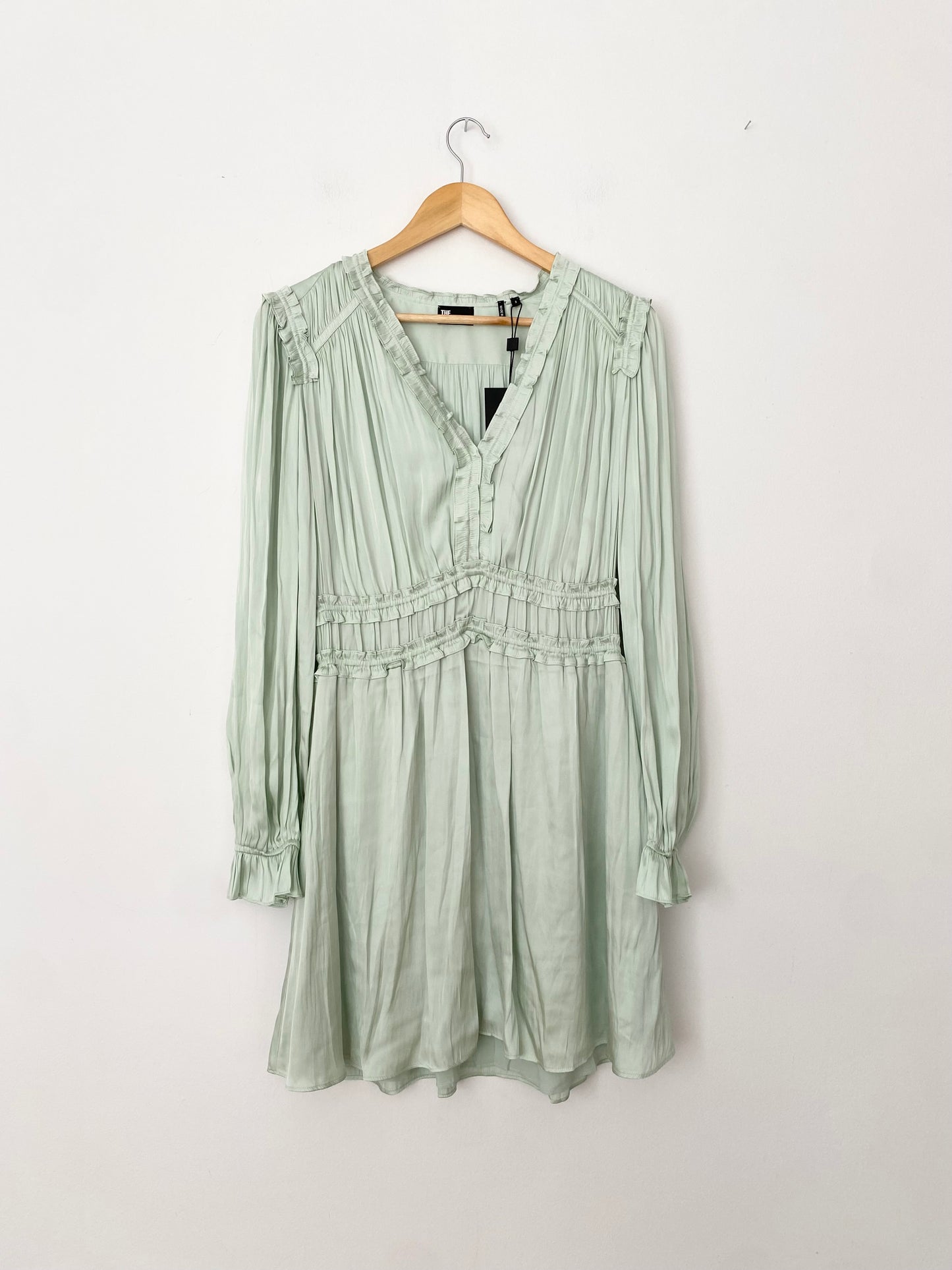 The kooples pleated flowy mini dress Medium