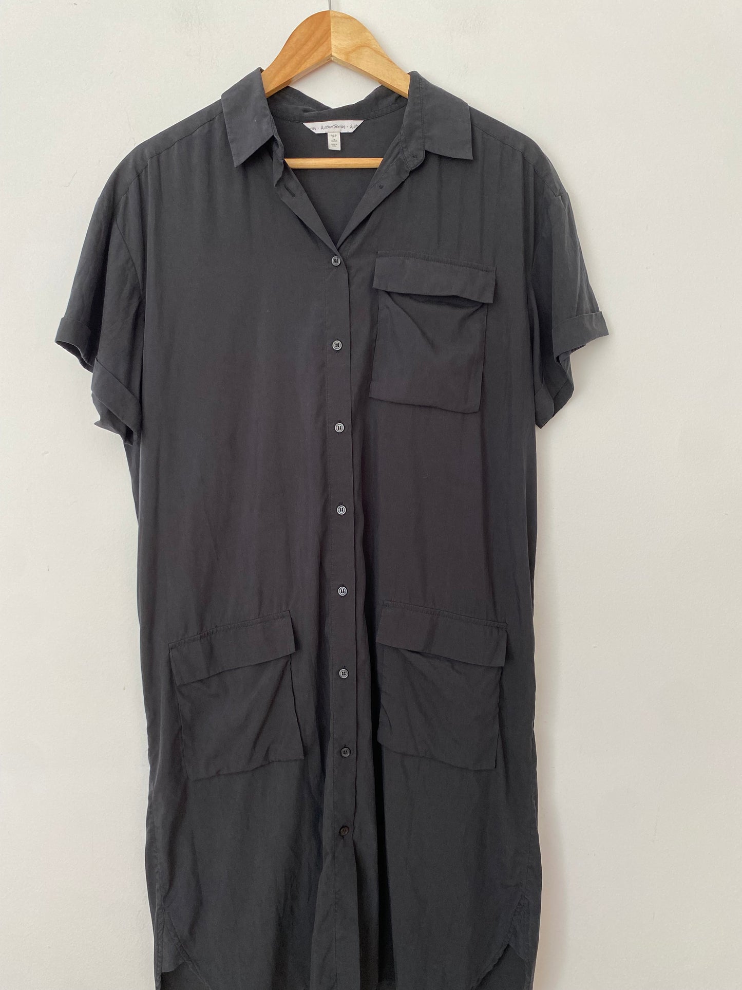 Chemise midi en satin coupe carrée & other stories Medium