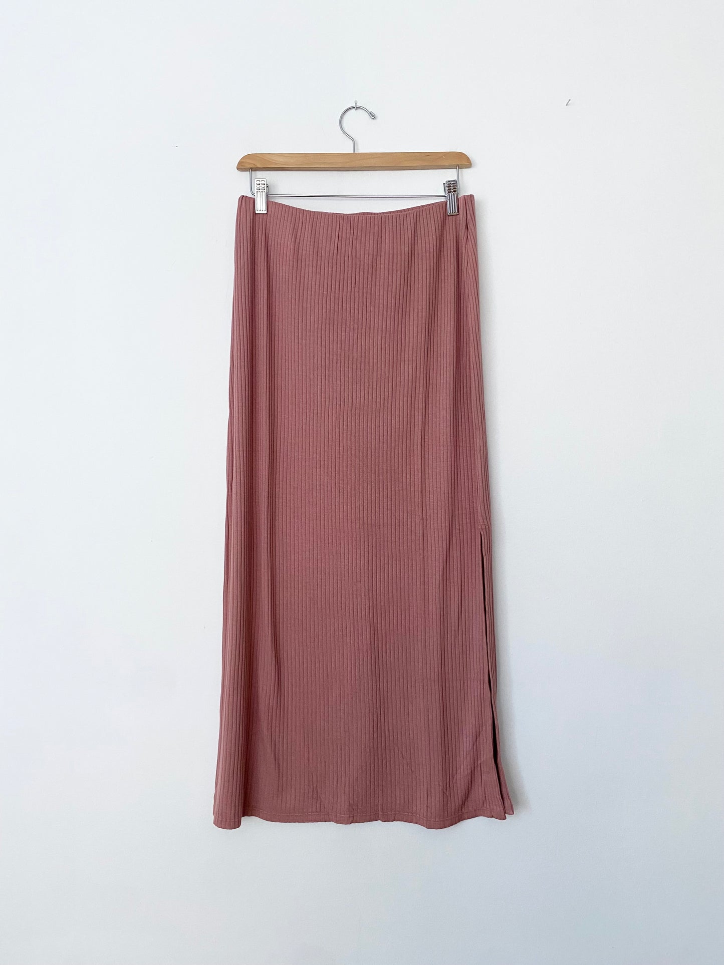 SHORE ribbed maxi skirt Medium