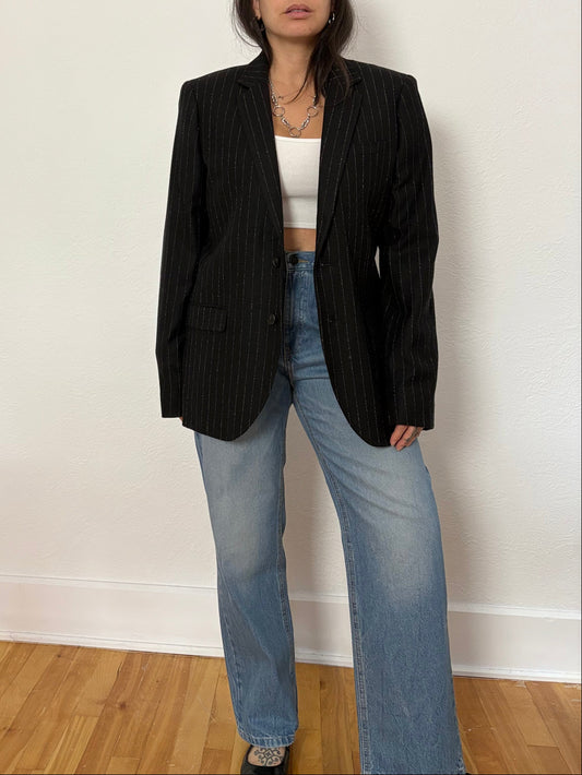 The kooples wool blend stripe blazer Large