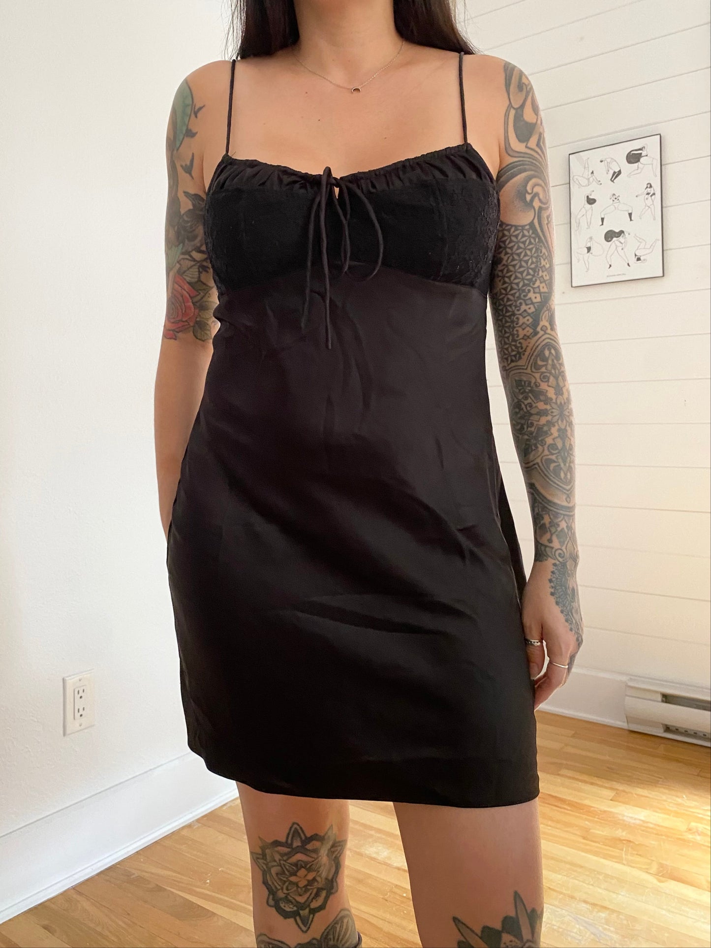 Urban outfitters lace detailed slip dress Large