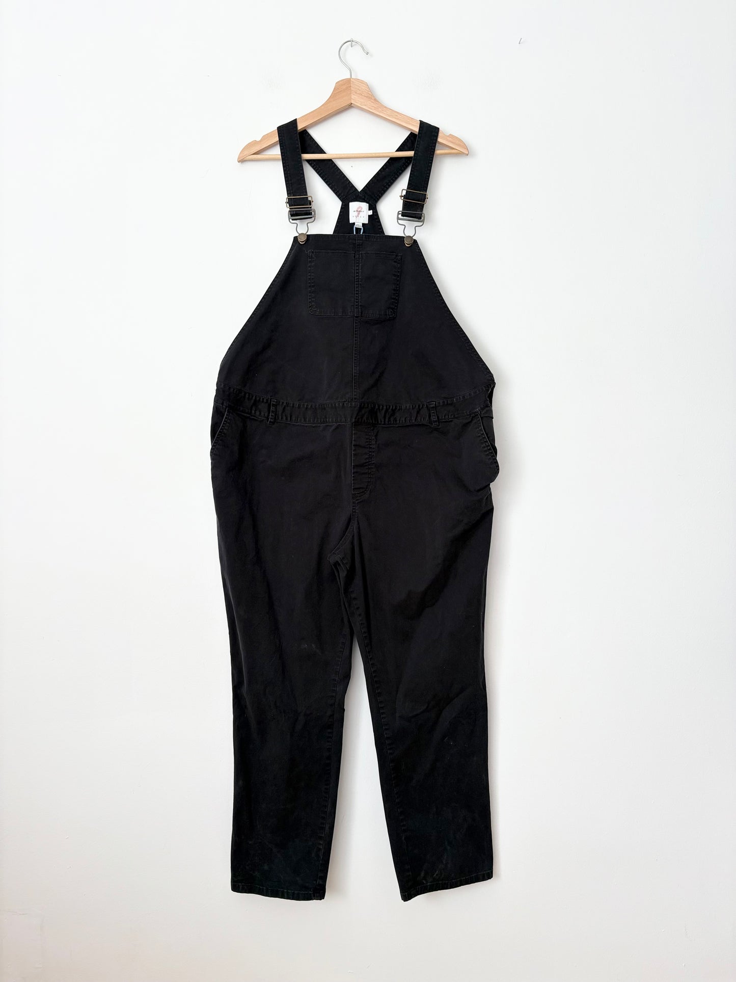 The Nines by Hatch twill maternity overalls XL