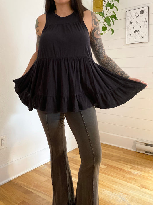 Anthropologie Georgia tiered babydoll tunic S/M