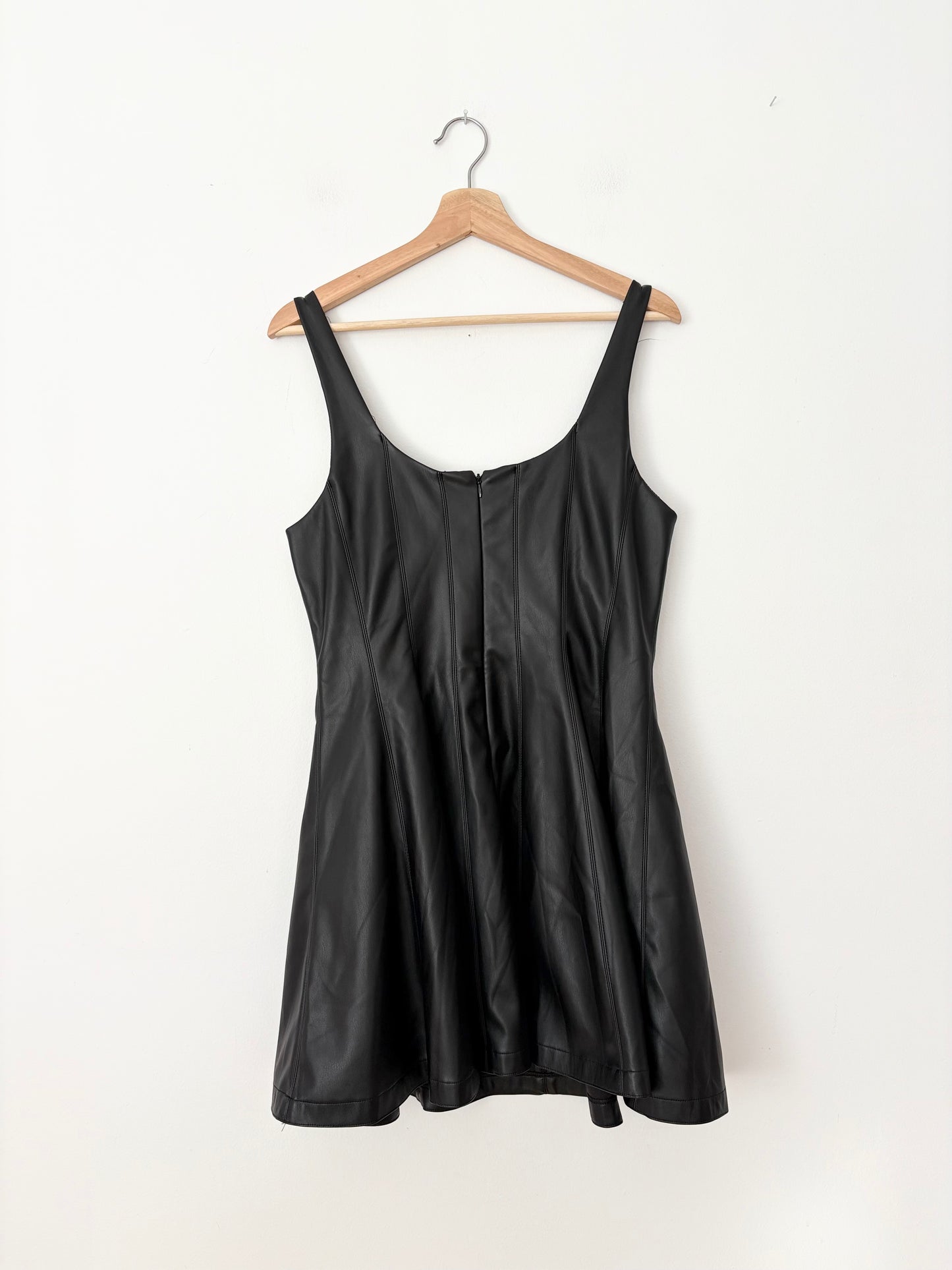 7 for all mankind vegan leather dress Large