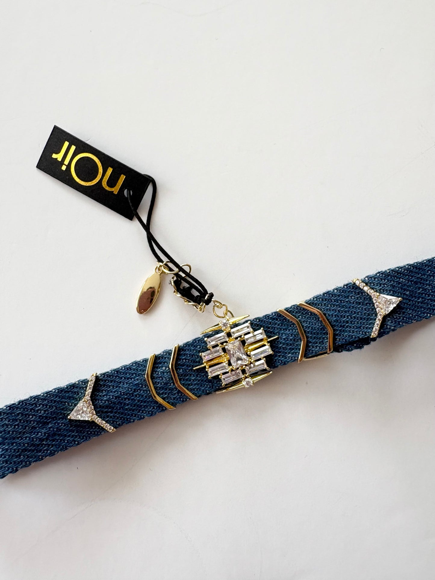 Noir NYC Garland denim choker