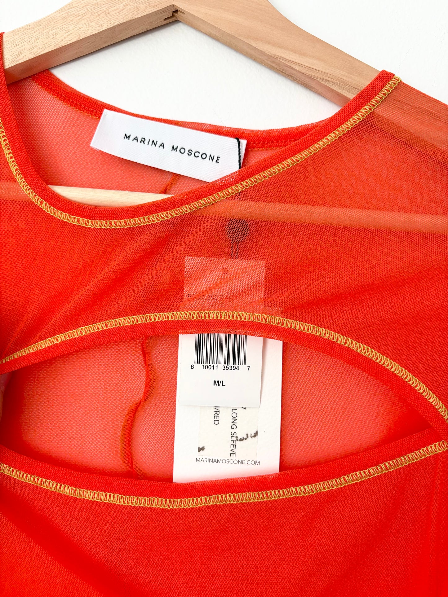 Marina Moscone layered long sleeve top M/L