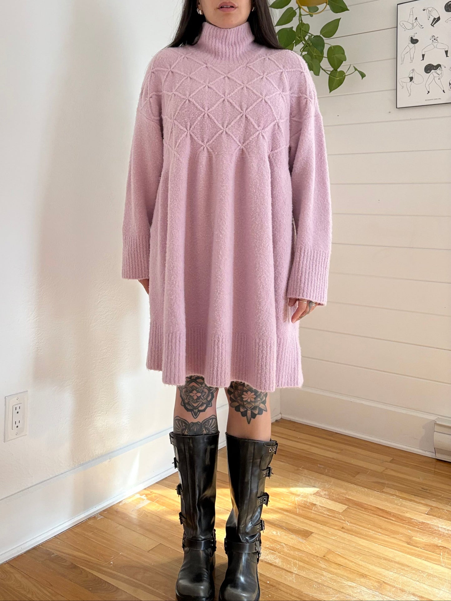 Free People Jaci wool blend sweater dress Large