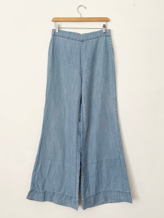 Pantalon large en chambray Akira W28