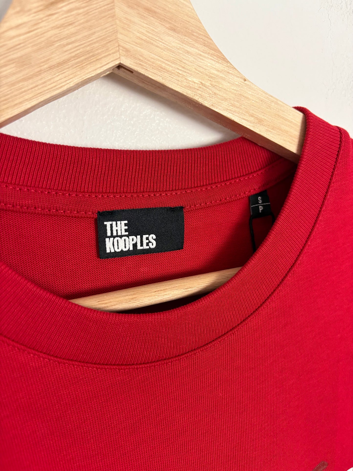 The kooples red 'what is' T shirt S/M