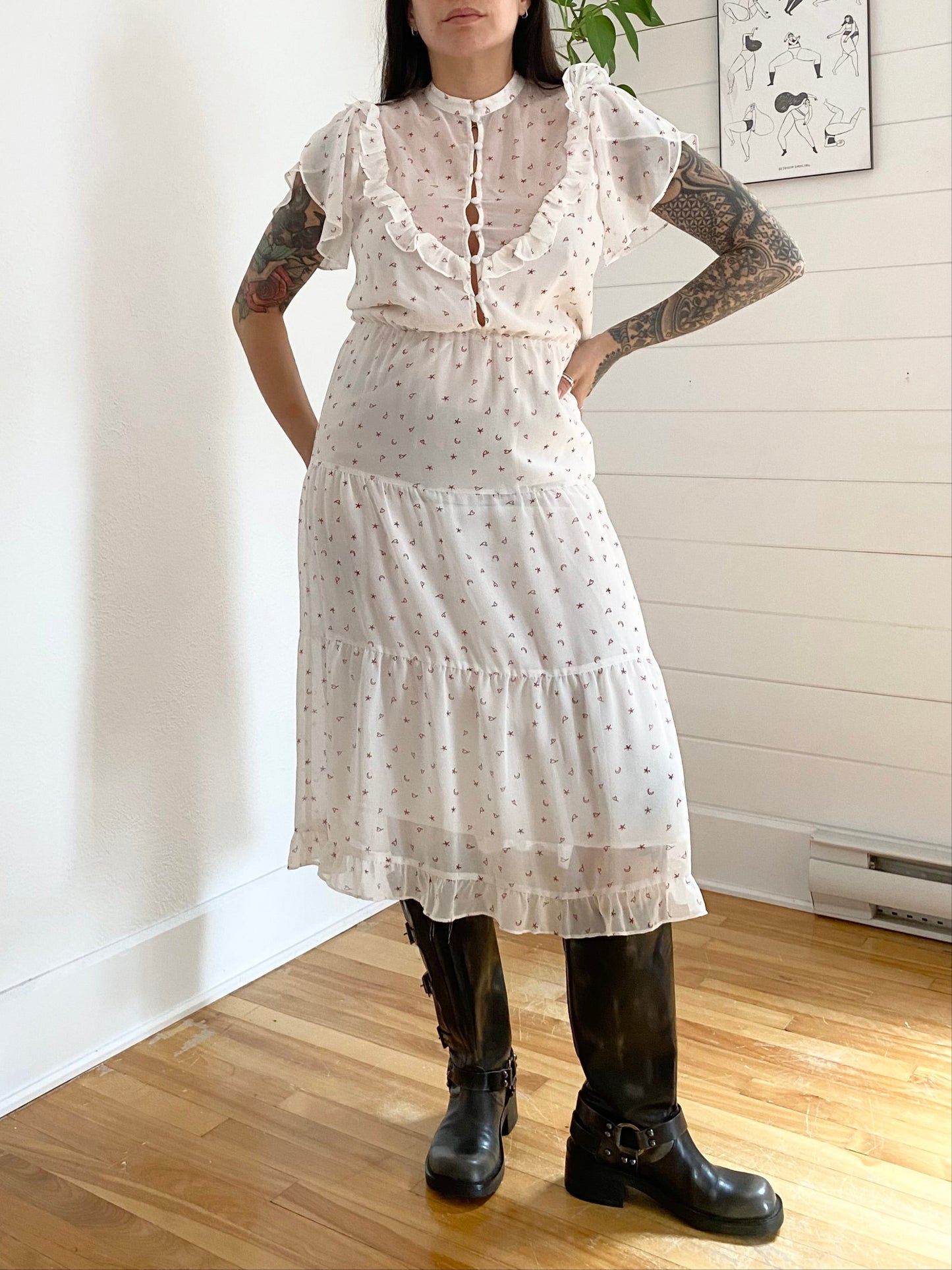 Robe midi For Love &Lemons X Jamie King January Small