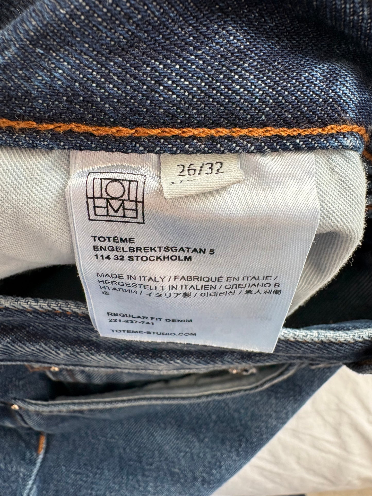 Jean coupe régulière Totême W26