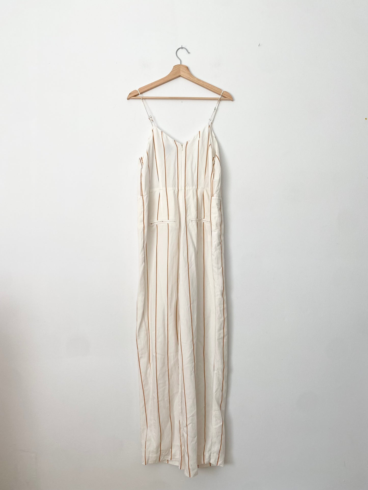 Anthropologie The Essential yarn-dyed jumpsuit M/L