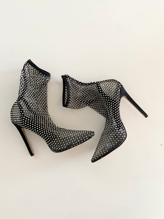 Simmi London Diamante ankle sock boot EUR36