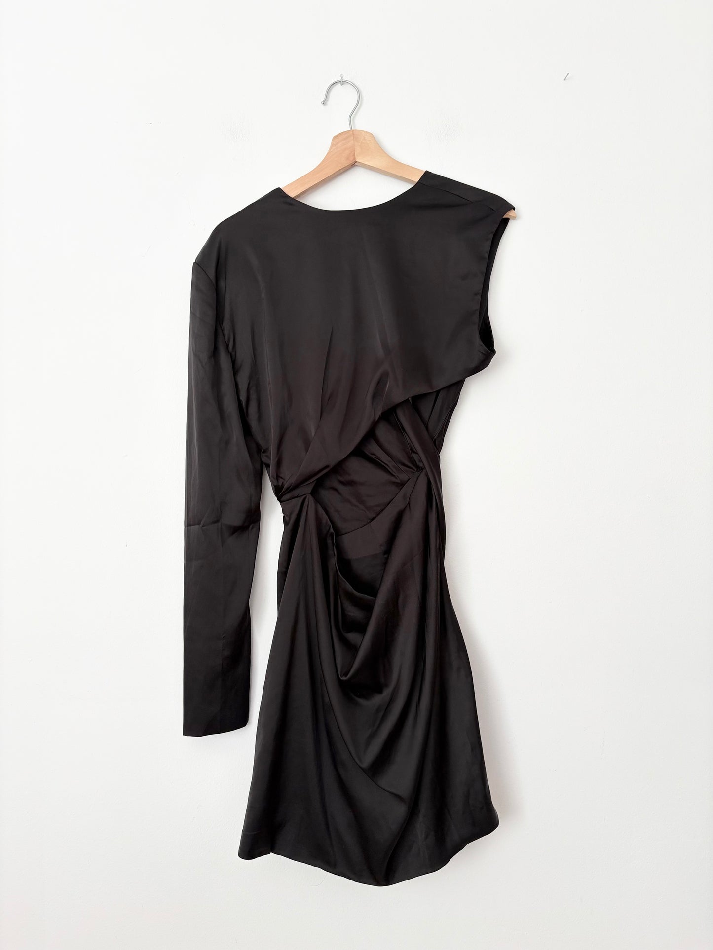 House of CB Zemora satin wrap dress Large