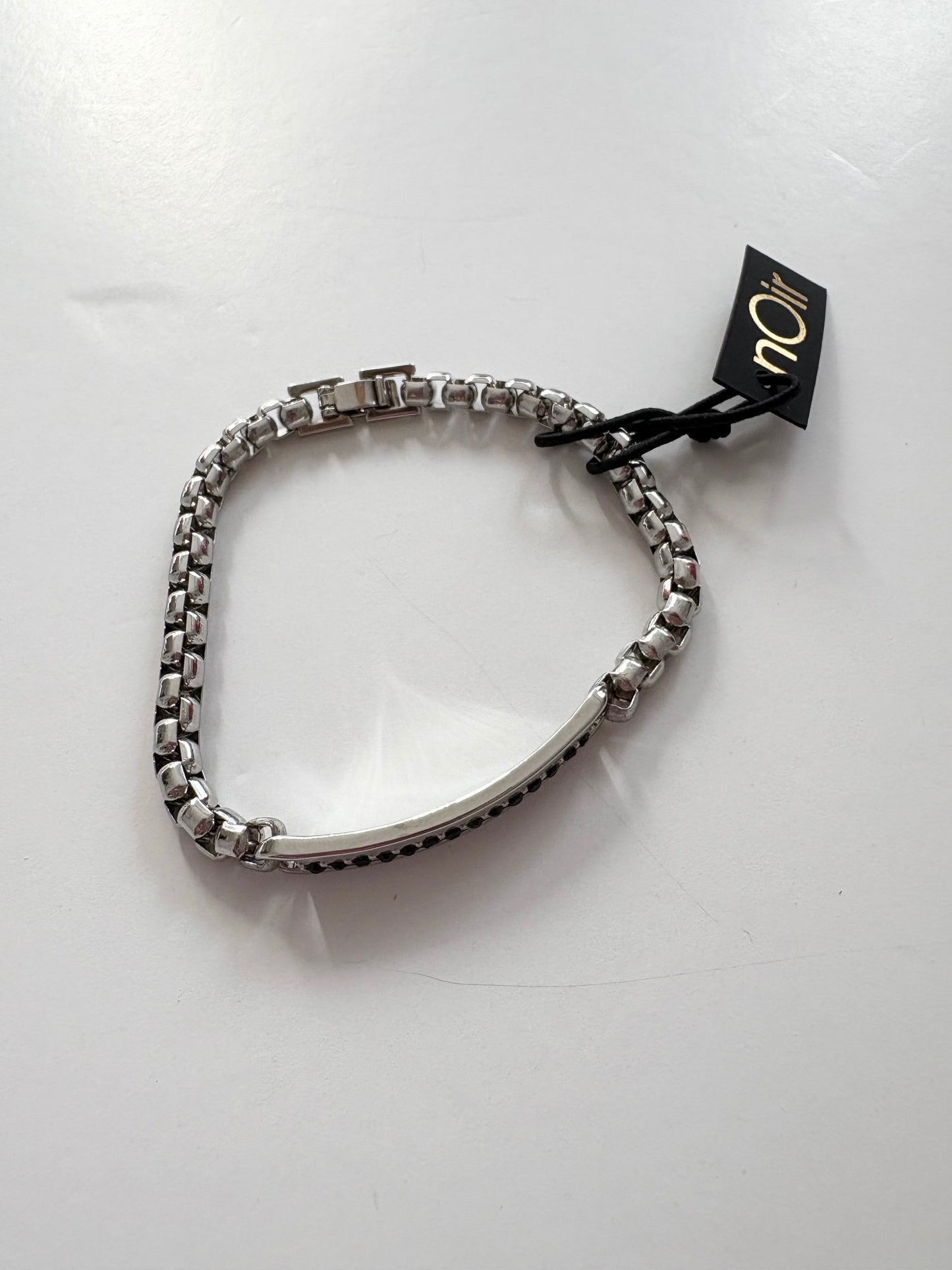 Noir NYC chain silver bracelet