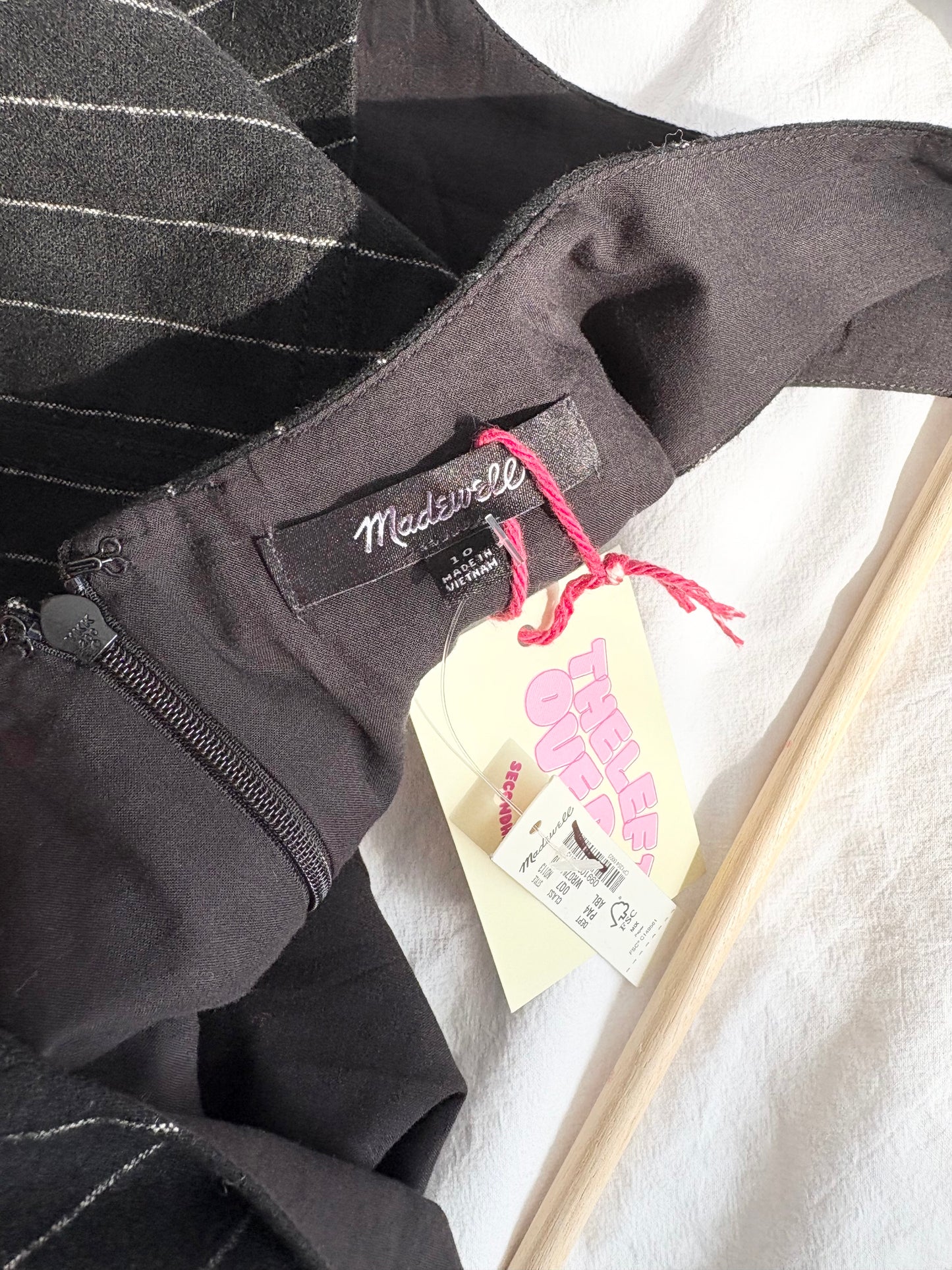 Mini-robe Madewell en laine mélangée à fines rayures M/L