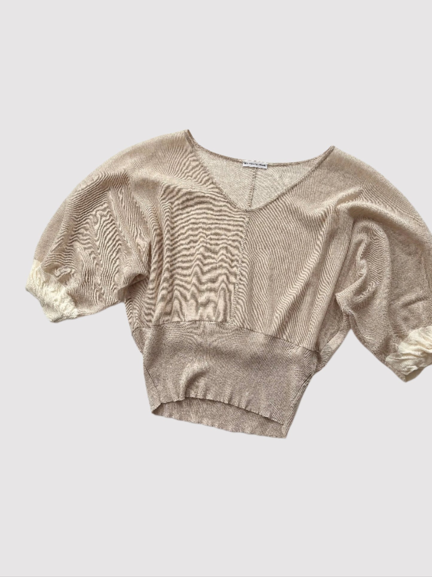 Stefano Mortari semi sheer balloon top S/M