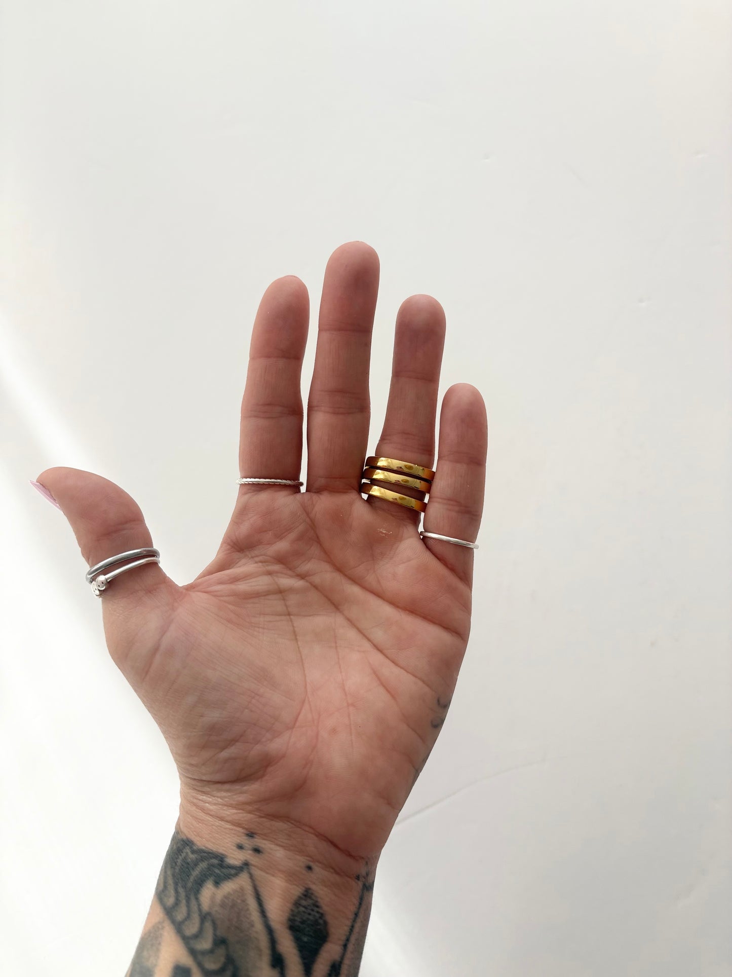 Noir NYC 3 piece ring stack