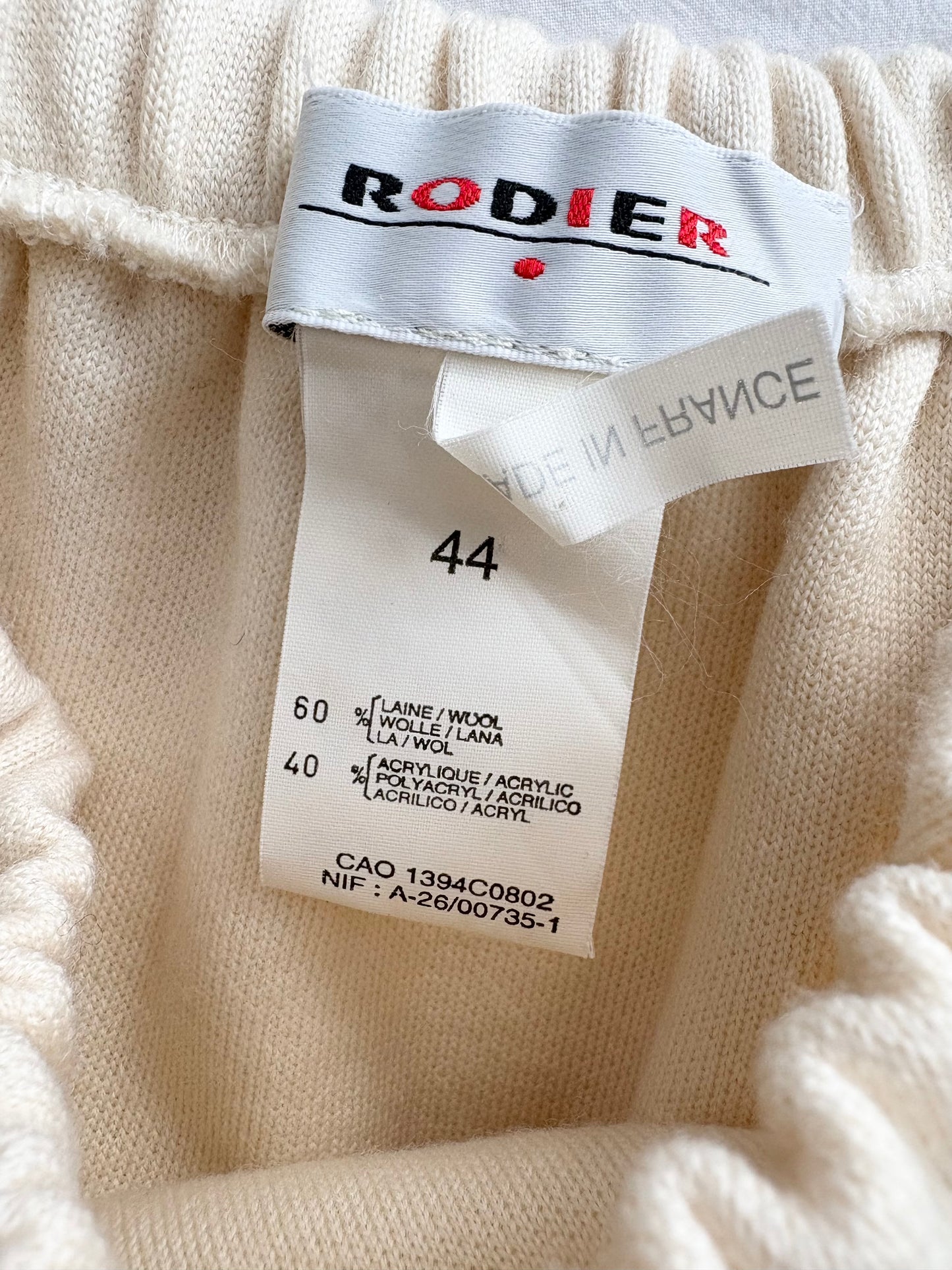 Jupe crayon vintage Rodier en laine mélangée, taille S