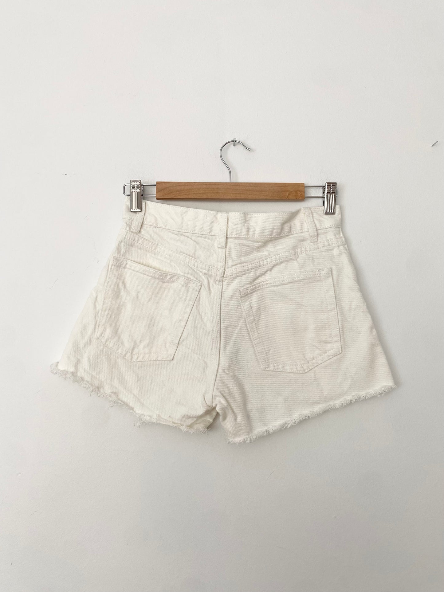 Reformation Charlie high rise jean shorts W25