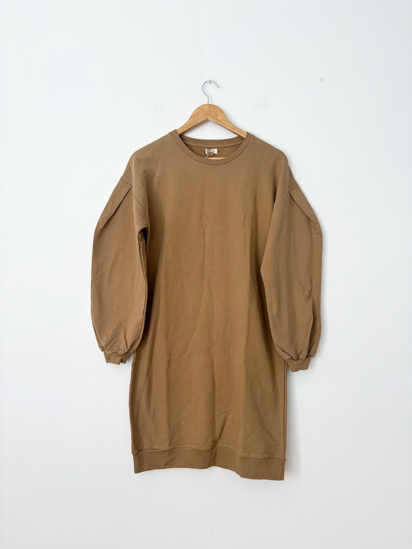 The simple folk oversized sweater dress in camel *Multiple sizes*