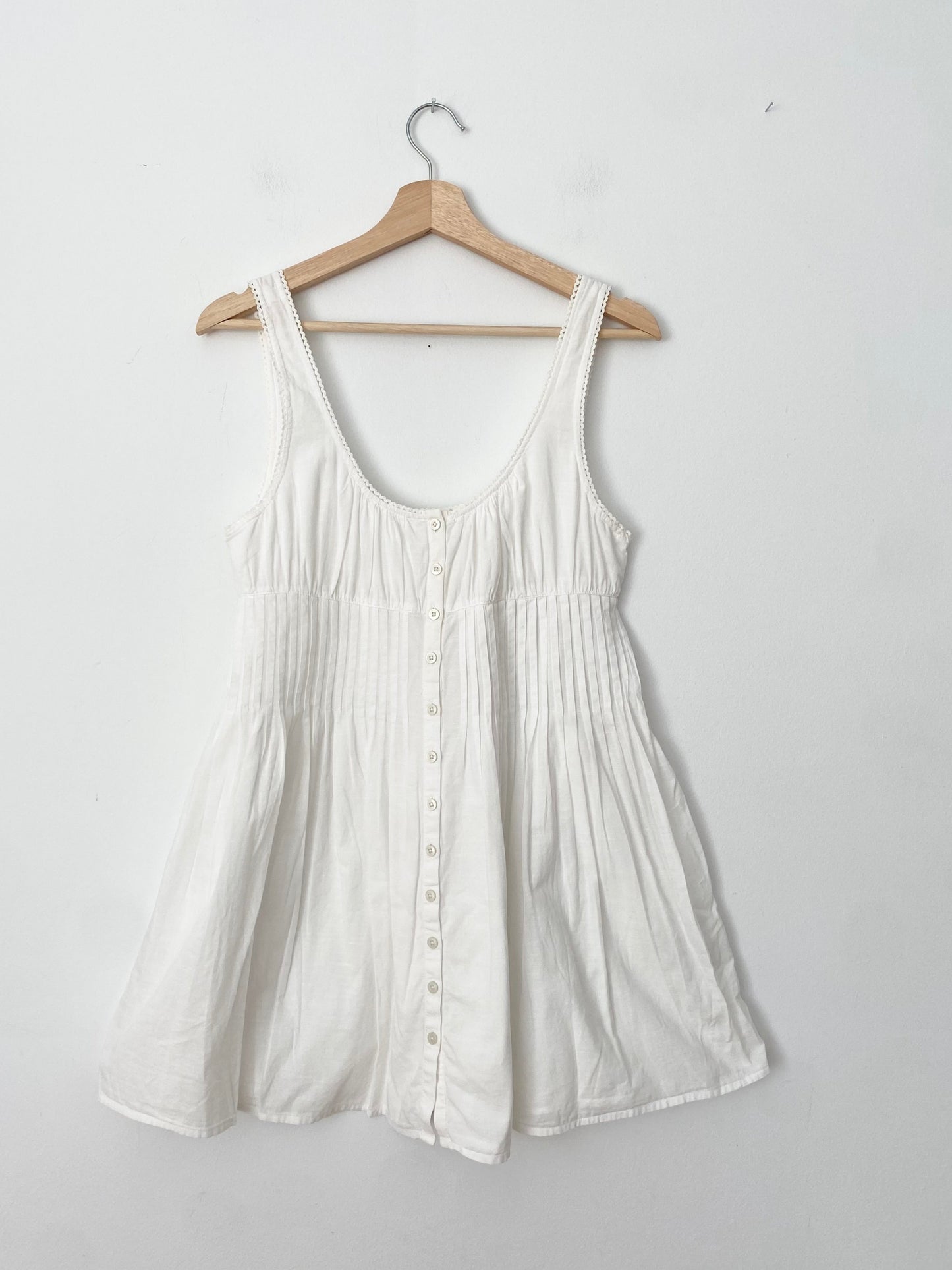 BP. button front cotton minidress Small