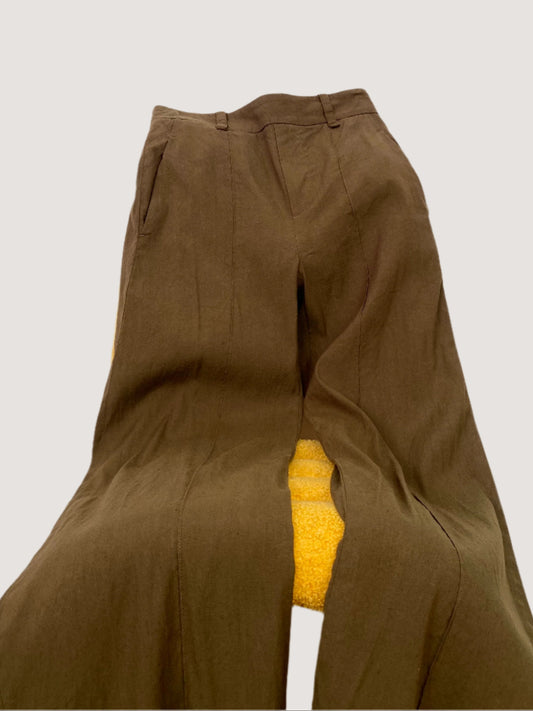 Vince linen blend high waist pull on pants XS