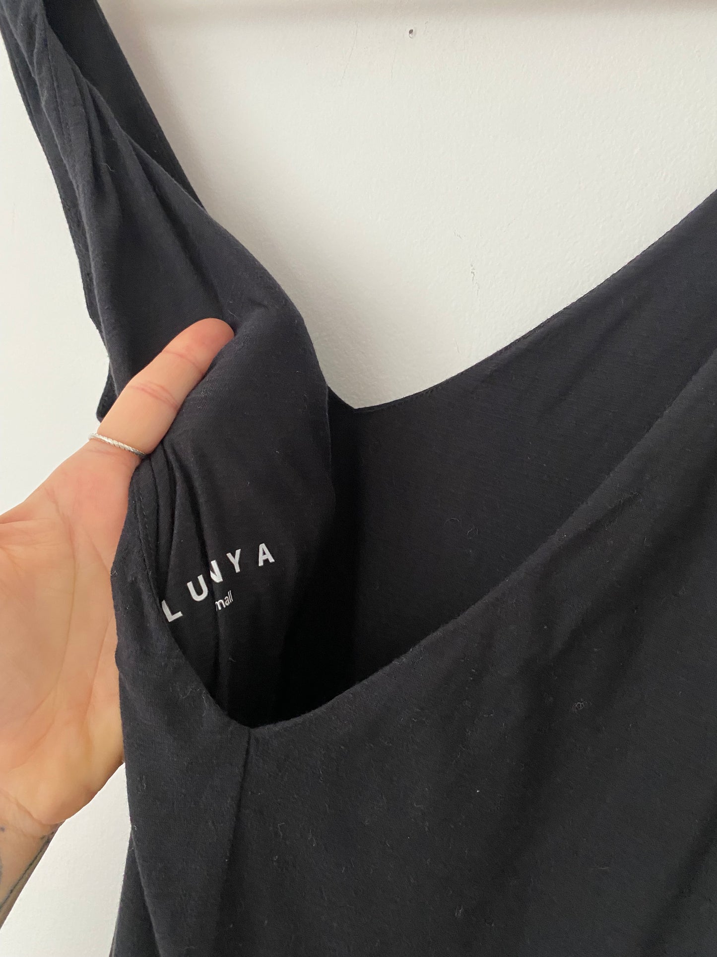 Lunya Restore pima double V jumpsuit Small