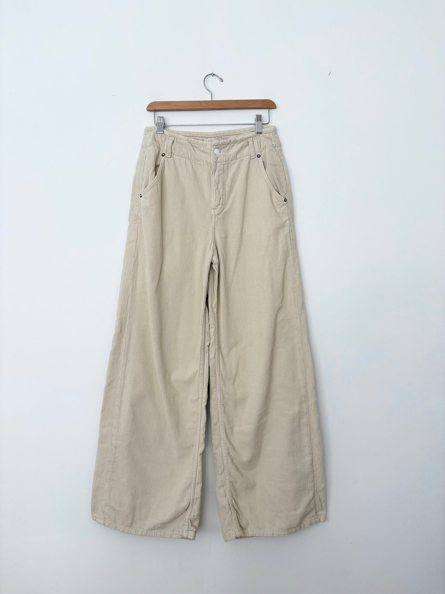 Free People Harlow wide leg corduroy pants W28