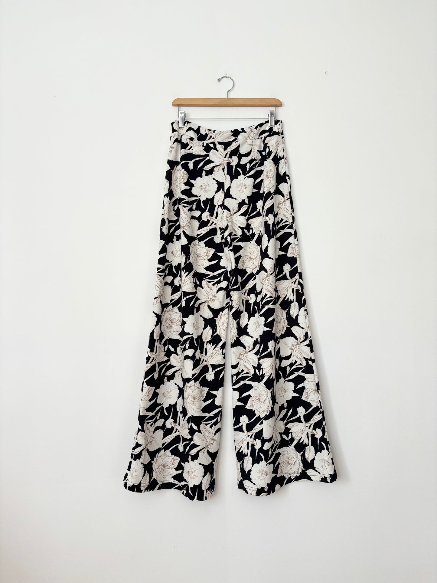 Vintage floral wide leg pants M/L