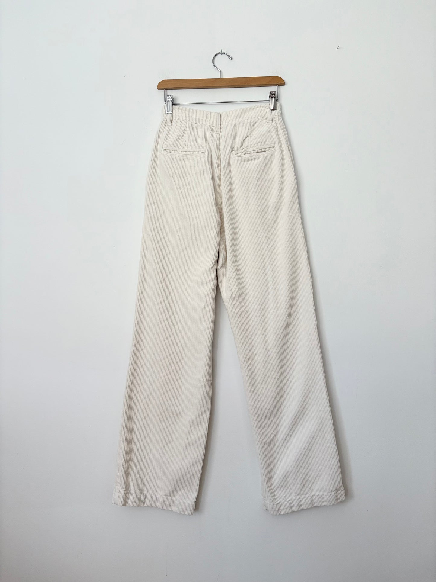 Reformation Montauk pleated corduroy pants W25