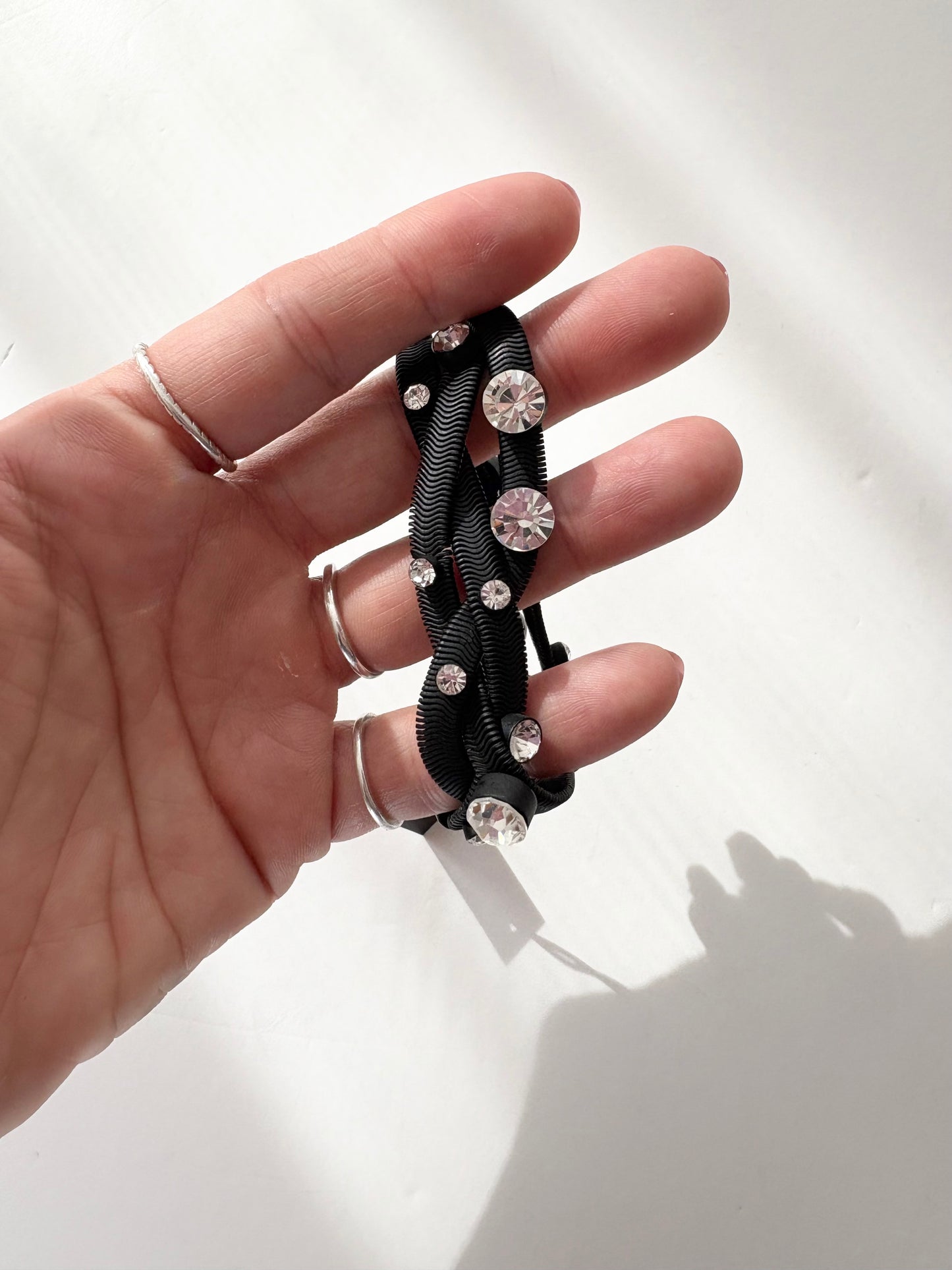 Noir NYC braided metal bracelet