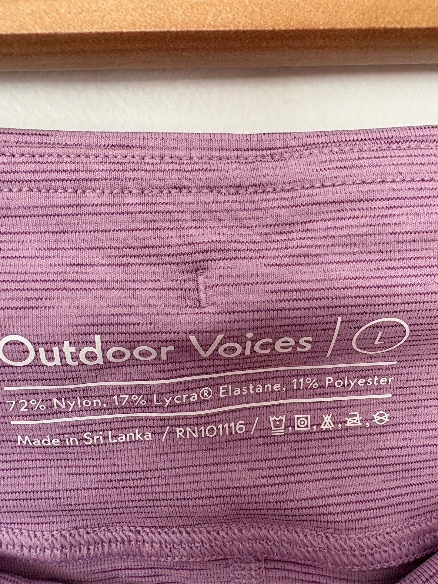 Legging 7/8 en tissu technique Outdoor Voices MoveFree, taille L