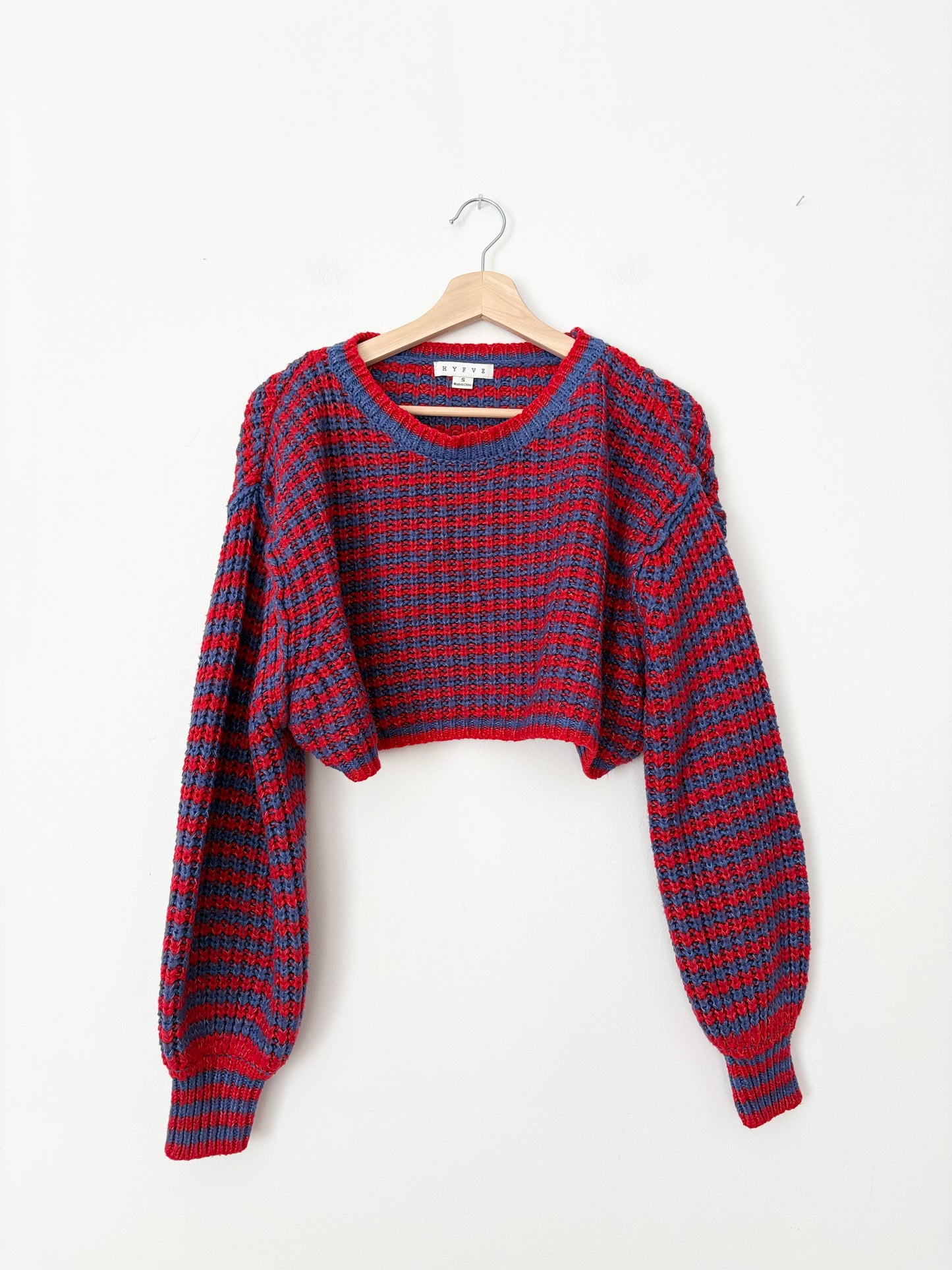 HYFVE knit oversized crop sweater S/M