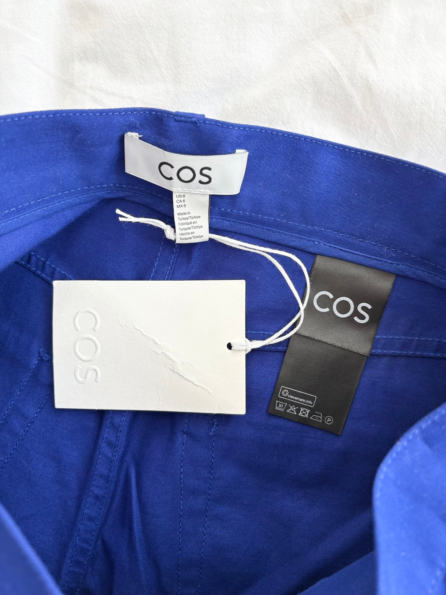 COS deconstructed barrel leg pants w28