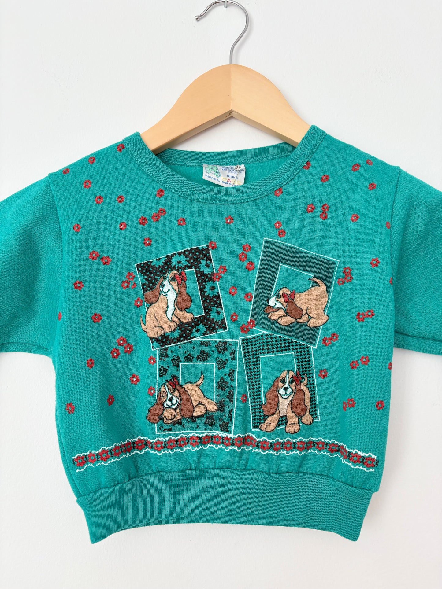 Vintage green sweater 18months