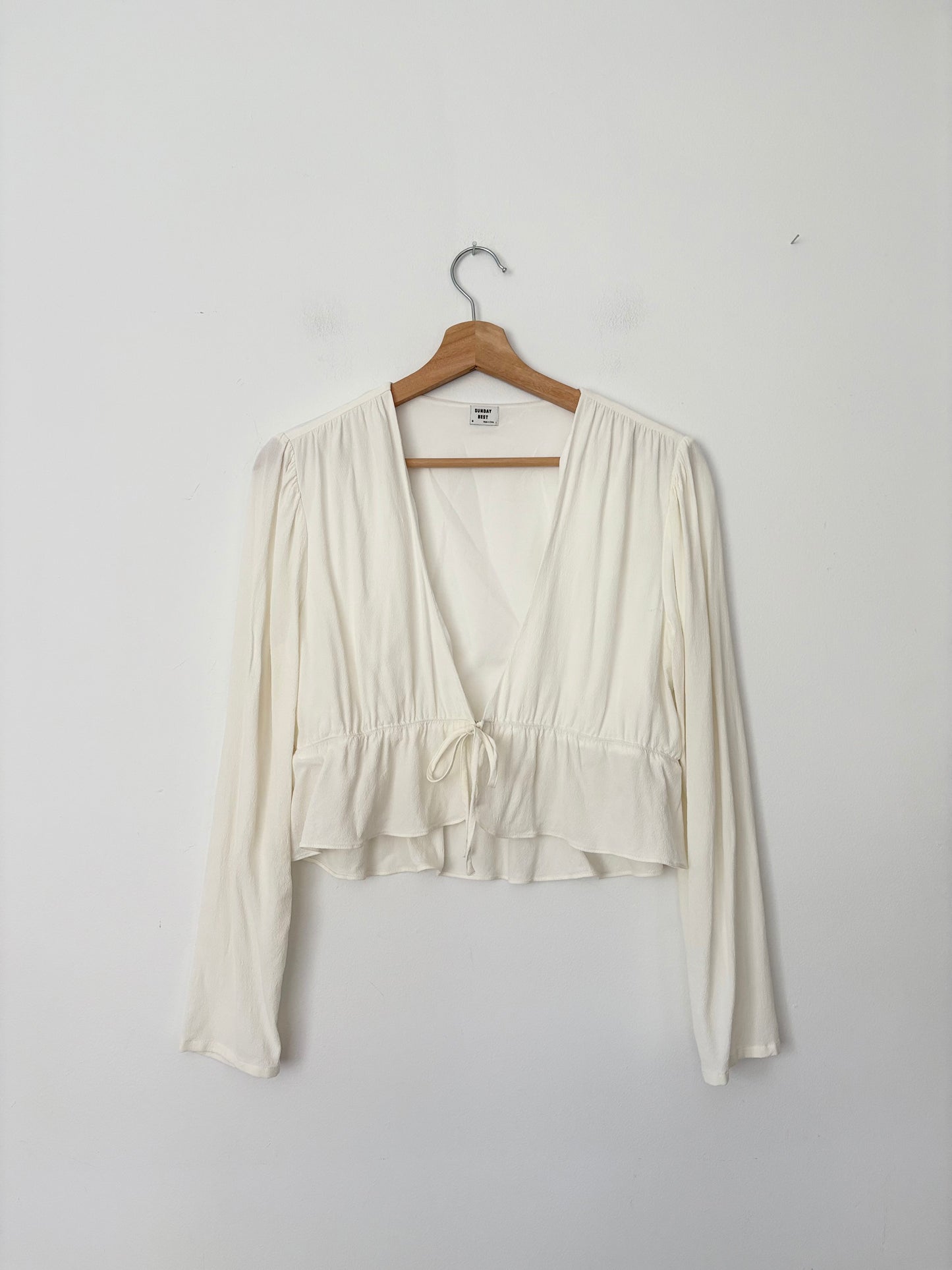 Sunday Best Kimberly tie-front blouse Medium
