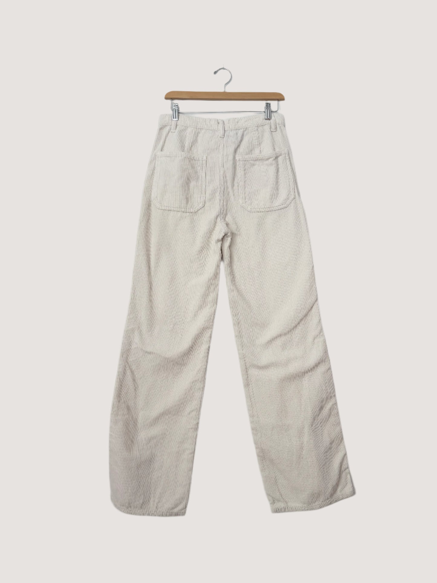 Pantalon large taille haute en velours côtelé Alyssa de Reformation W28/29