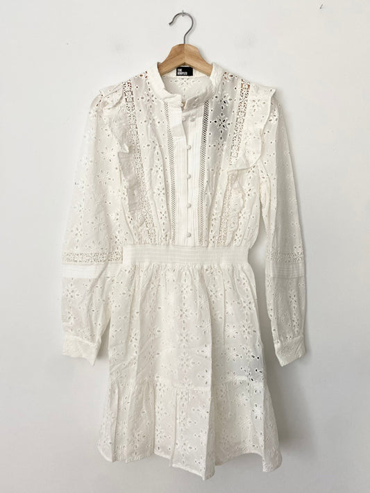 The kooples broderie anglaise mini dress Small