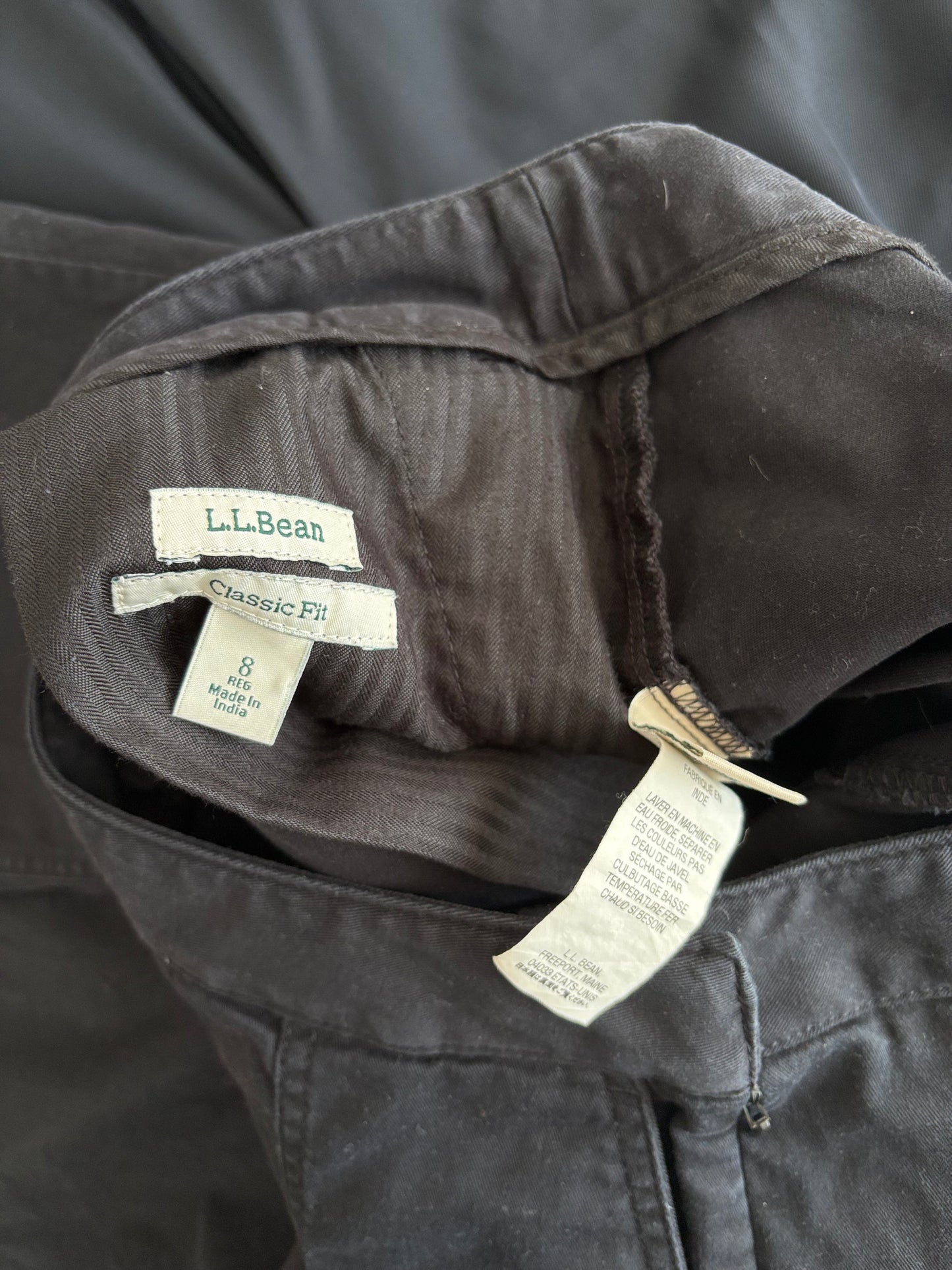 Jupe midi évasée LL Bean style années 2000, taille M/L