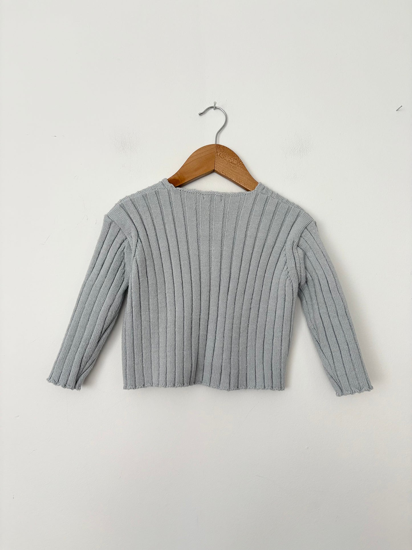 Aosta ribbed cardigan 12-18 months